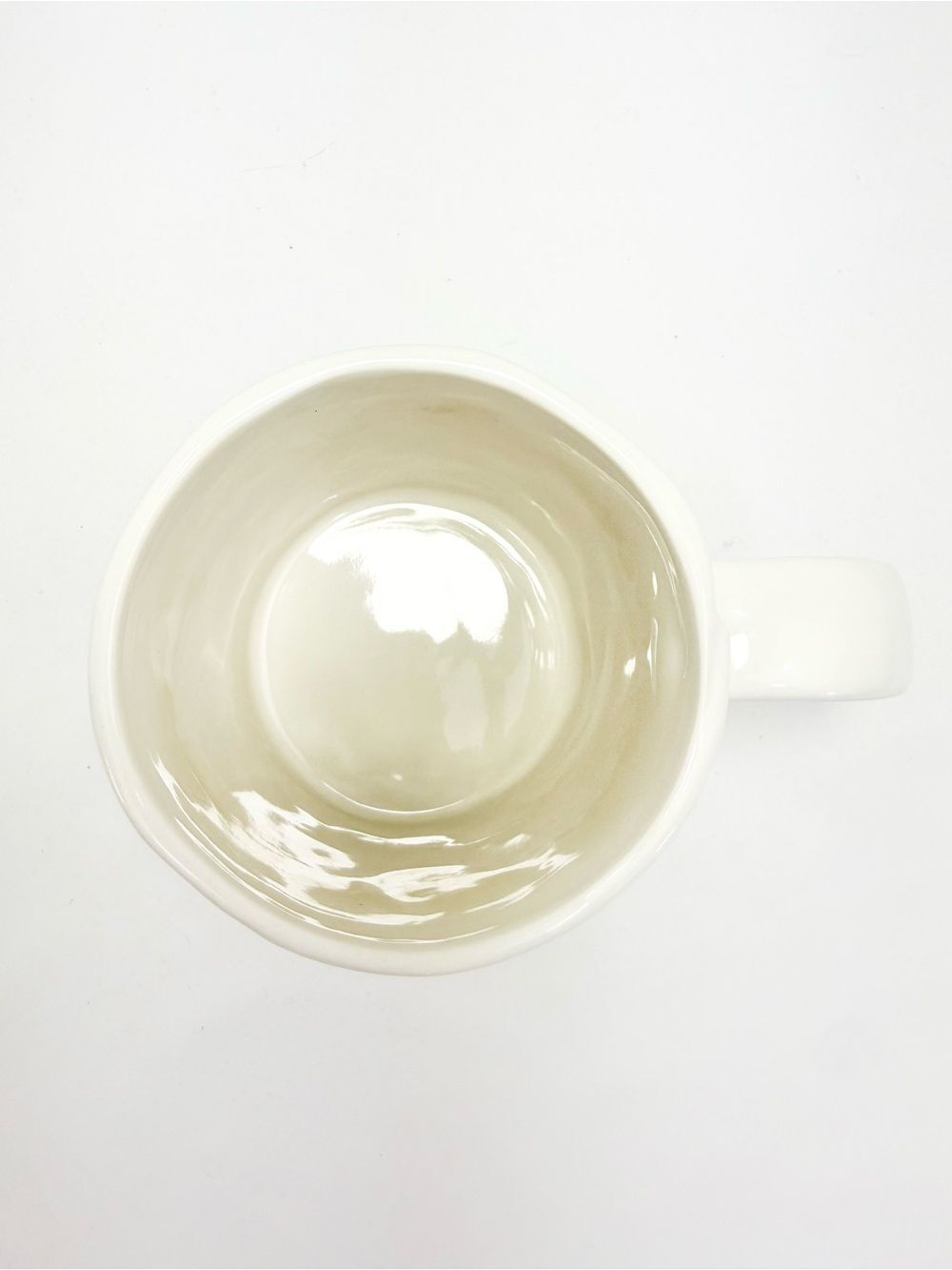 Anthropologie DAGNY Monogram Initial Letter C Textured Botanical Ceramic Mug - Picture 10 of 14